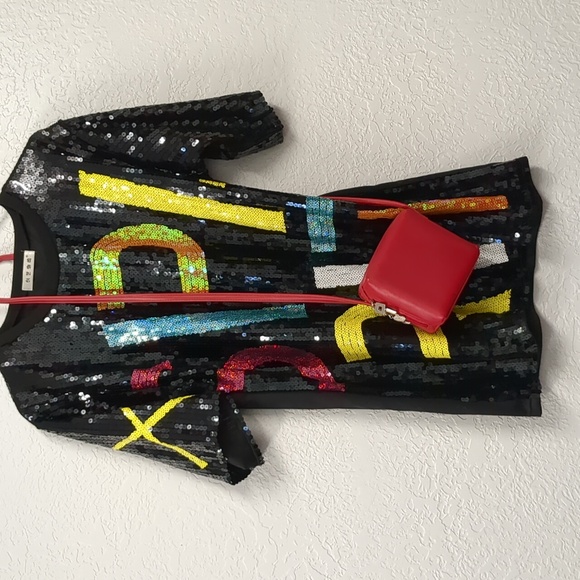 Clubbing Mini Dress with Sequins - Picture 1 of 11